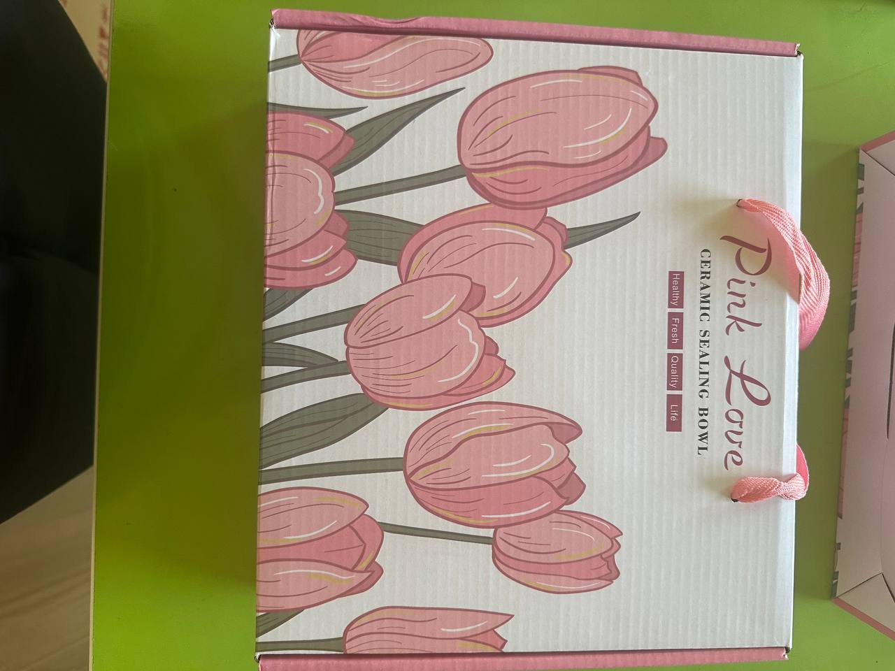 Pink Love Keramik germetik idishlar to'plami