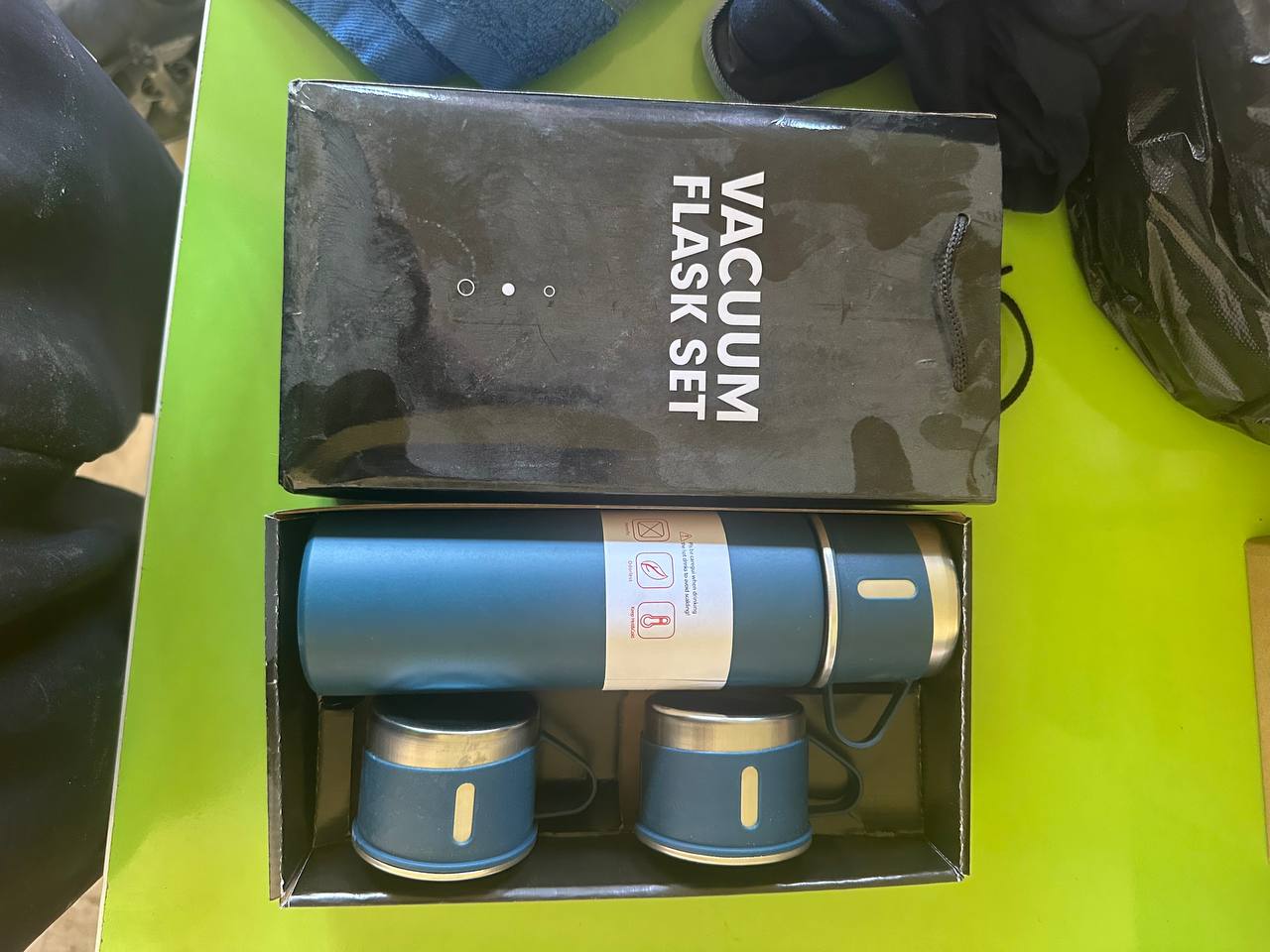 Vacuum Flask Set termoz to'plami, 500 ml -  Turkuaz